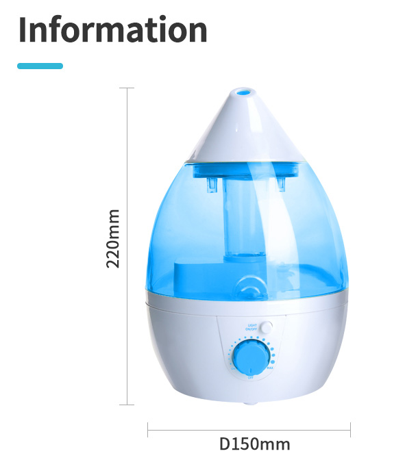 Ultrasonic Cool Mist imidite pou Kay