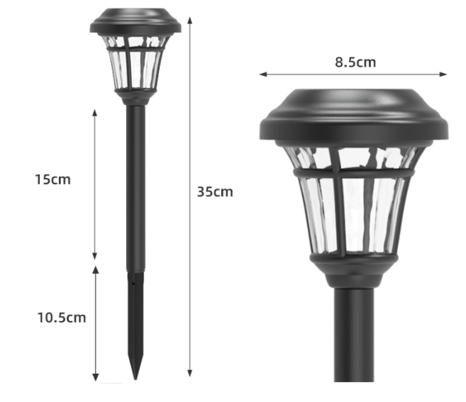 Waterproof Lawn Light Solè Jaden Limyè